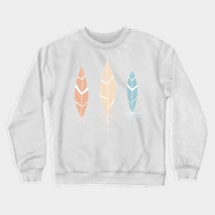 Naive pastel feathers Crewneck Sweatshirt